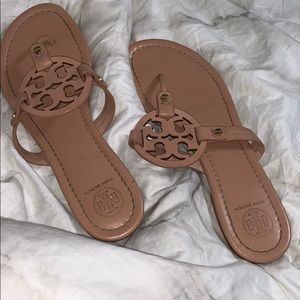Tory burch sandals. blush color